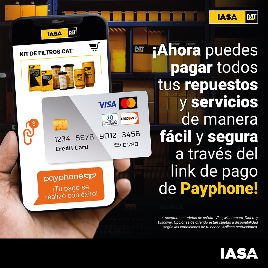 Simplifica Pagos: Repuestos y Servicios IASA con Payphone