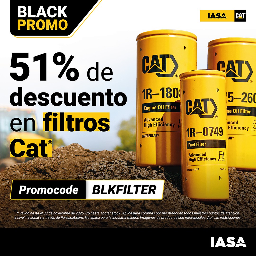 Black Promo IASA: 51% OFF en Filtros Cat Originales