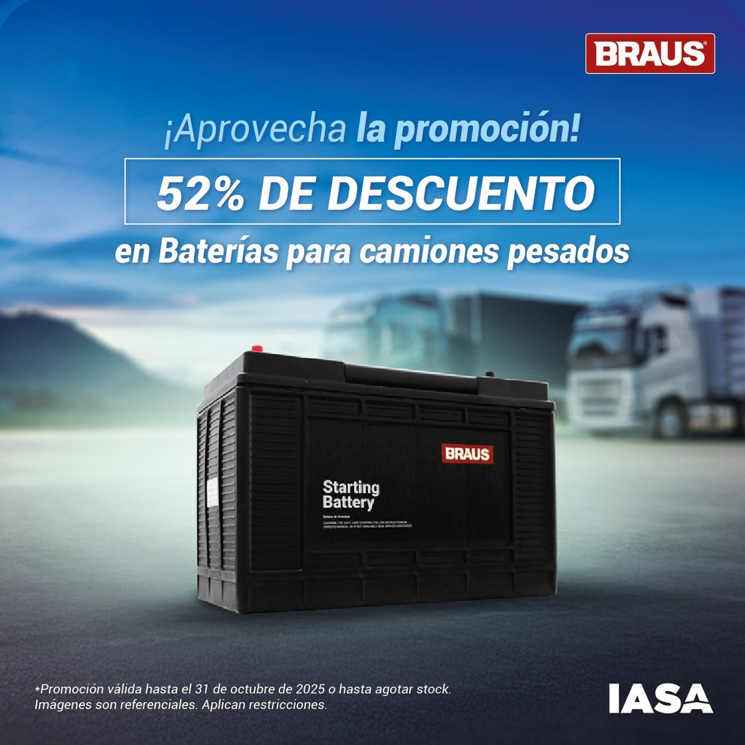 Baterías Braus para Camiones Pesados: ¡52% Dto.!
