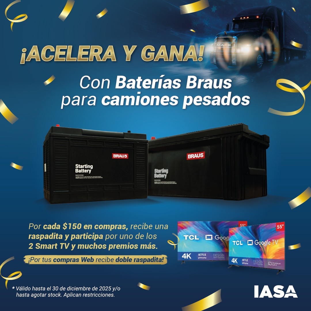 Promo Baterías Braus: ¡Energía para tu Camión y Smart TV!