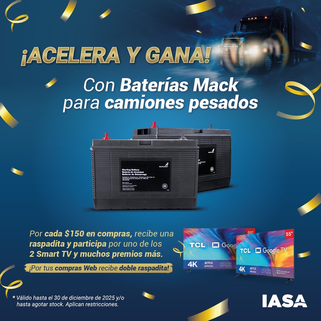 Baterías Mack: Acelera, Gana Premios y Potencia tu Camión