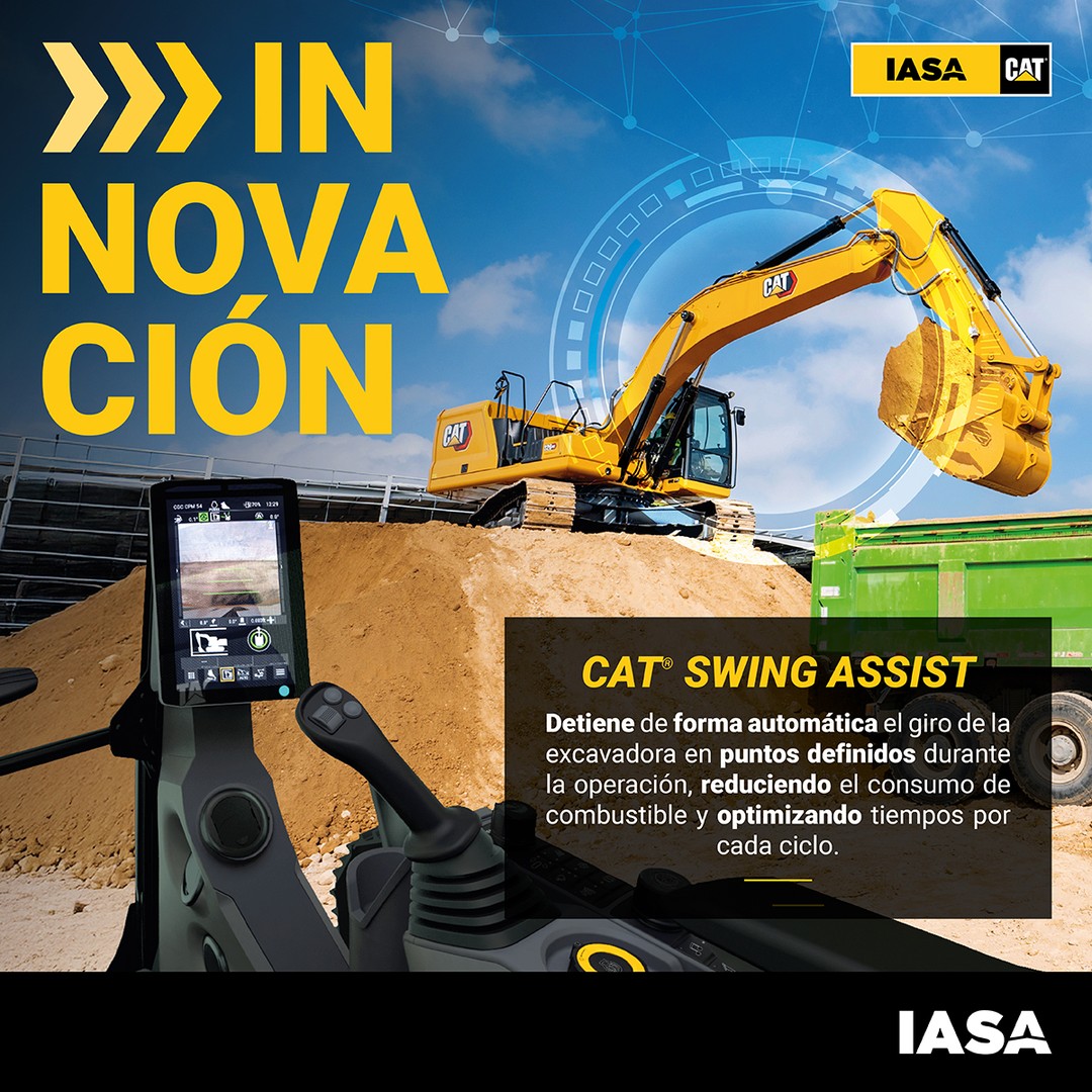 Cat Swing Assist: Eficiencia y Ahorro en Excavadoras Cat