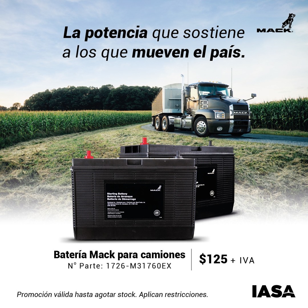 Baterías Mack: Energía Confiable para Camiones Productivos