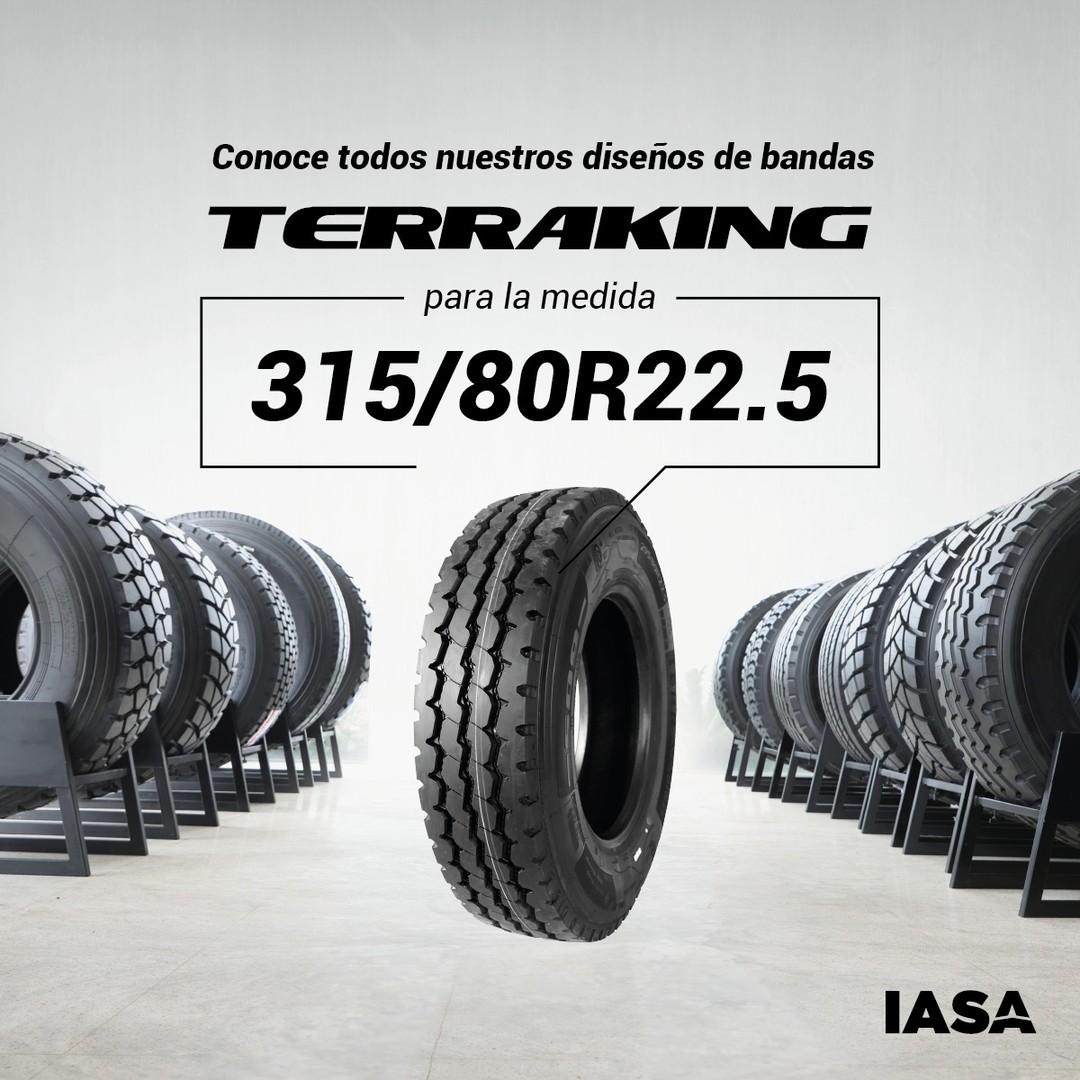Bandas TERRAKING 315/80R22.5: Potencia y Durabilidad