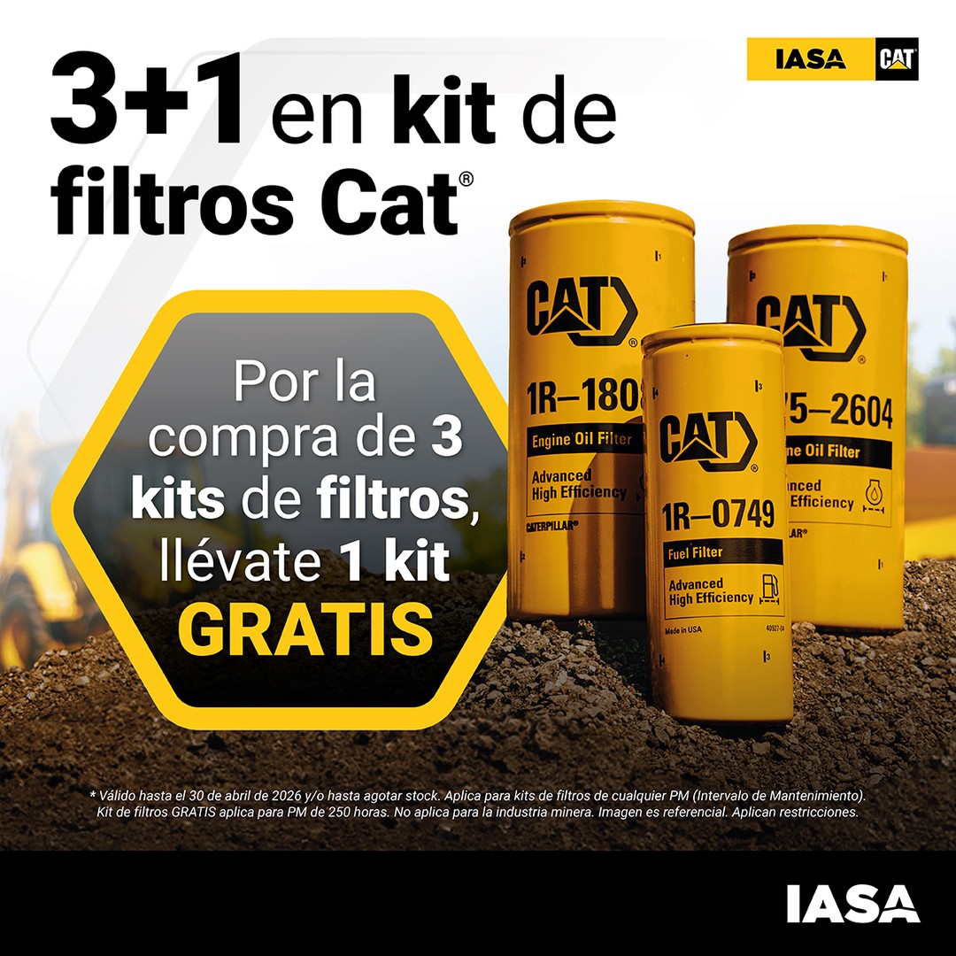 Oferta Exclusiva: Filtros Cat 3+1 Gratis para tu Maquinaria