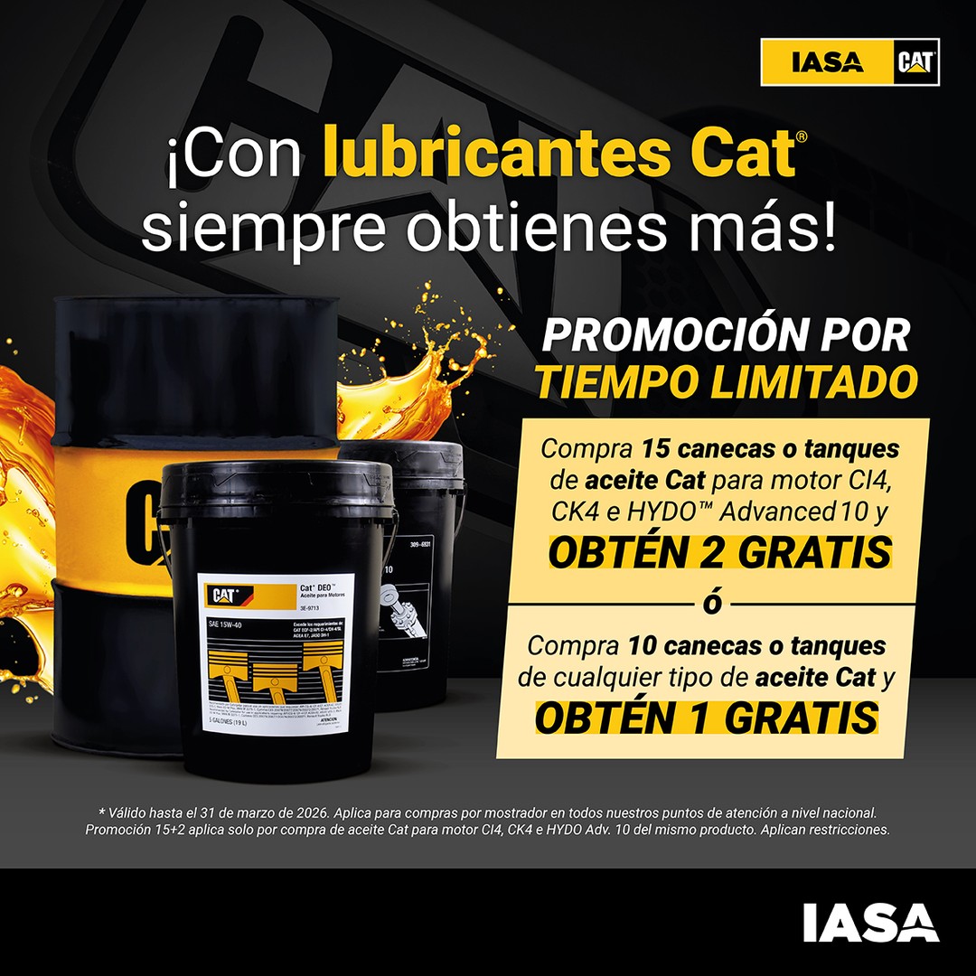 Lubricantes Cat: Promociones Exclusivas 15+2 y 10+1
