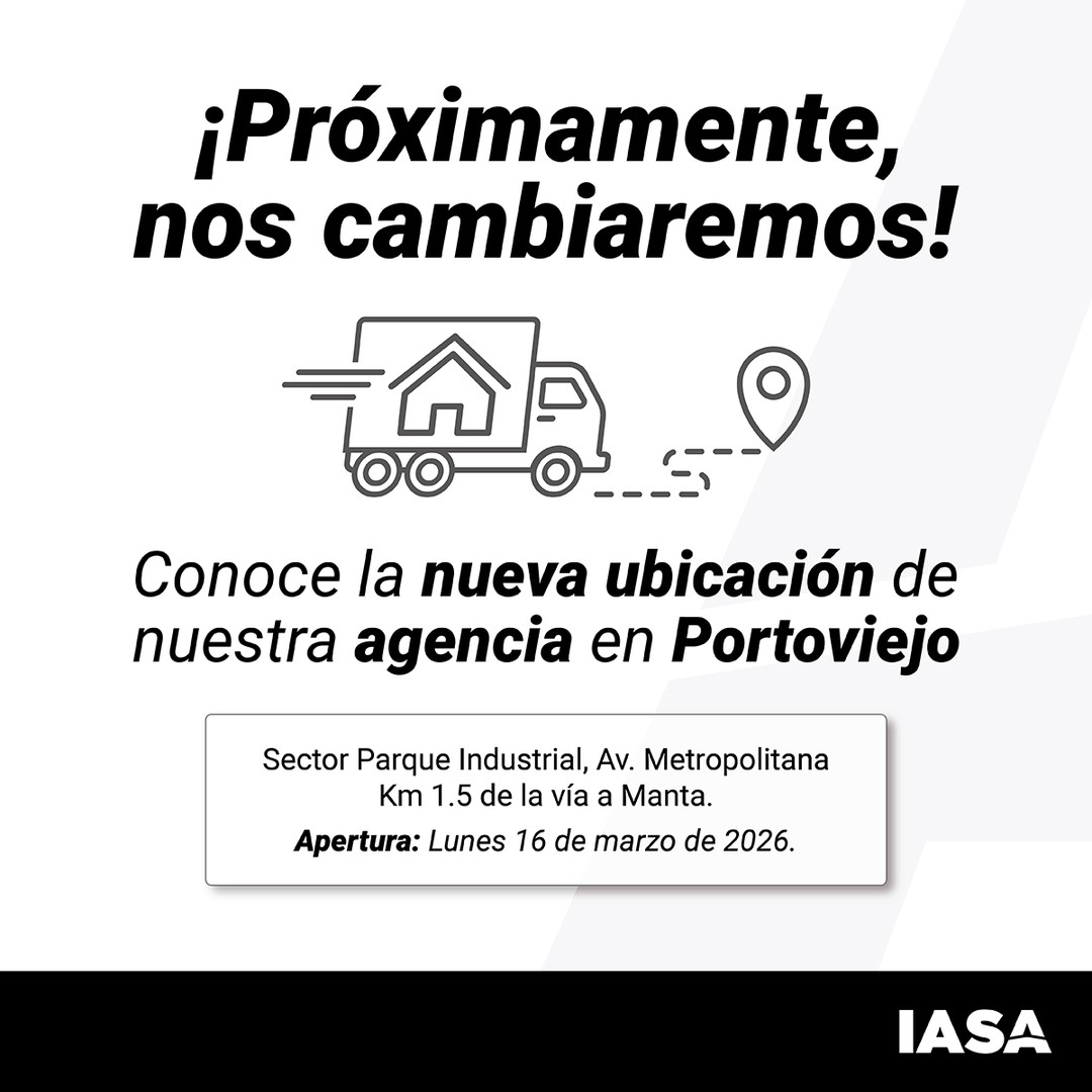 IASA Portoviejo: Nueva Ubicación en Parque Industrial Manta