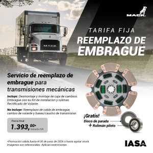 Tarifa Fija Reemplazo de Embrague
