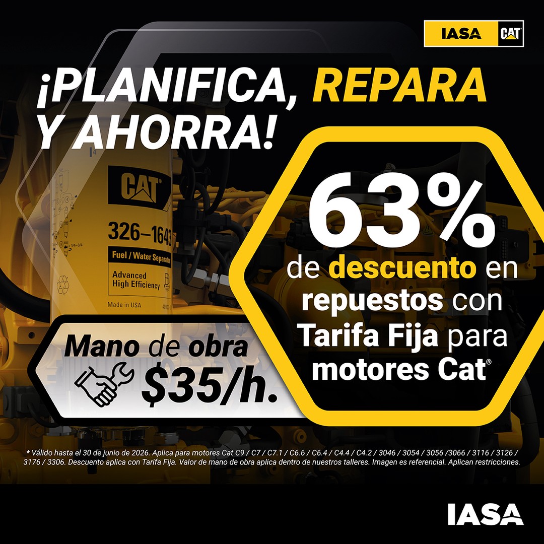 Ahorra 63% en Repuestos Cat con Tarifa Fija para tu Motor