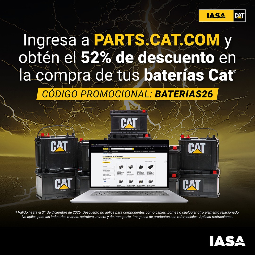 Baterías Cat: 52% Descuento Online en PARTS.CAT.COM