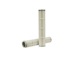 Filtro primario de aire Donaldson P500146 cartucho cilíndrico plisado beige con anillos de refuerzo