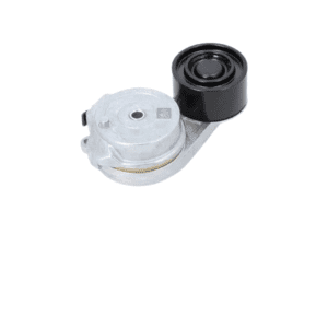 Tensor de correa Volvo 21719386 cuerpo aluminio plateado con polea negra y brazo tensador integrado
