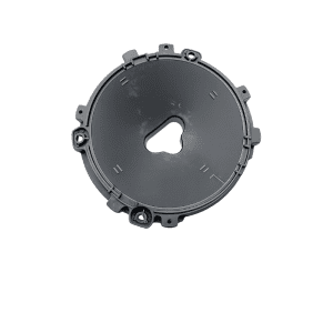 Elemento de filtro de aire Mack 2191-25100042 tapa circular gris con orificio central triangular y puntos de montaje perimetrales