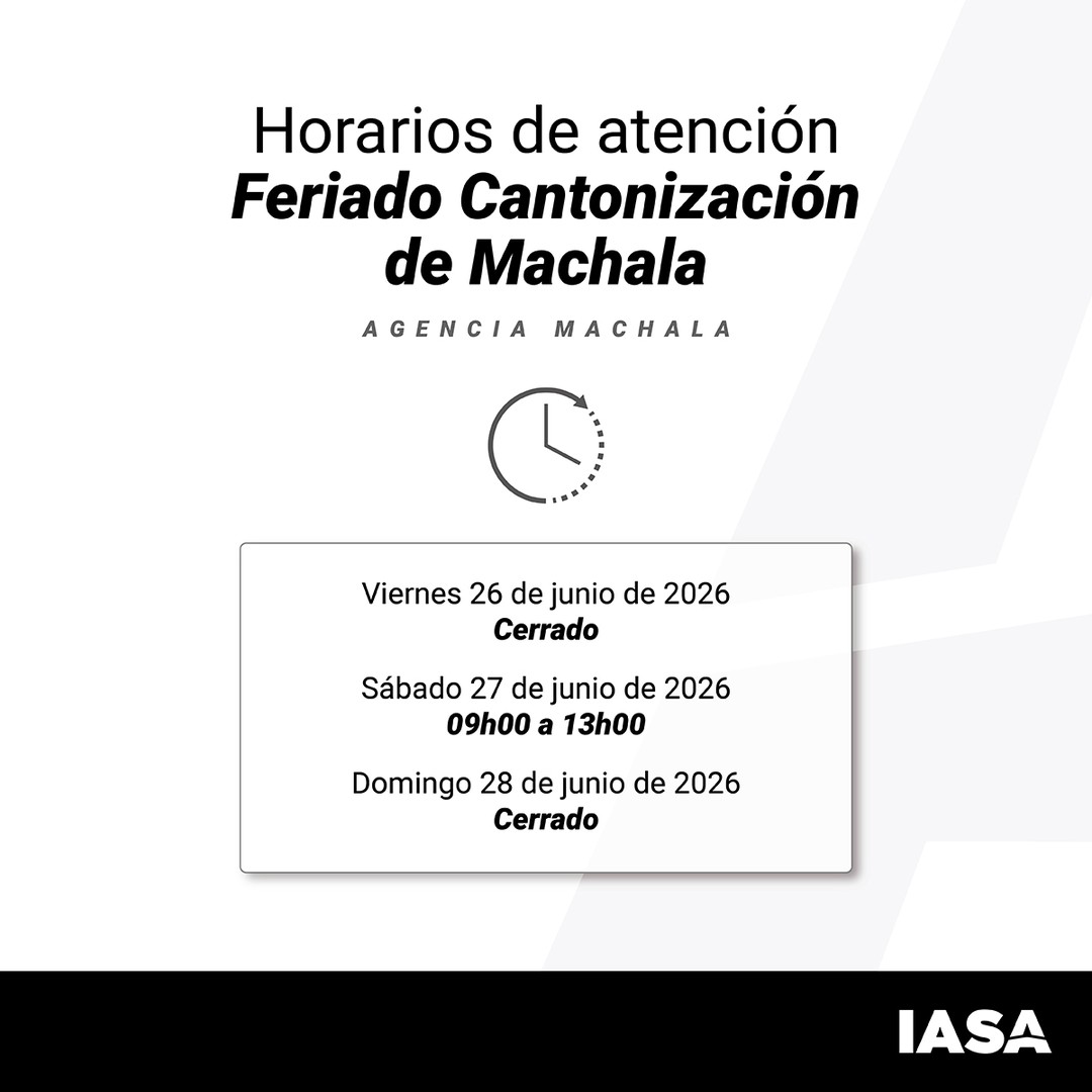 IASA Machala: Horario Feriado y Repuestos Cat Online