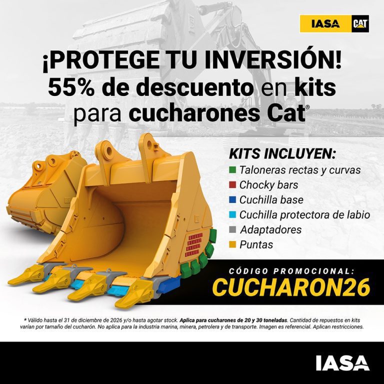Protege tu Inversión: 55% Dto. en Kits Cucharones Cat