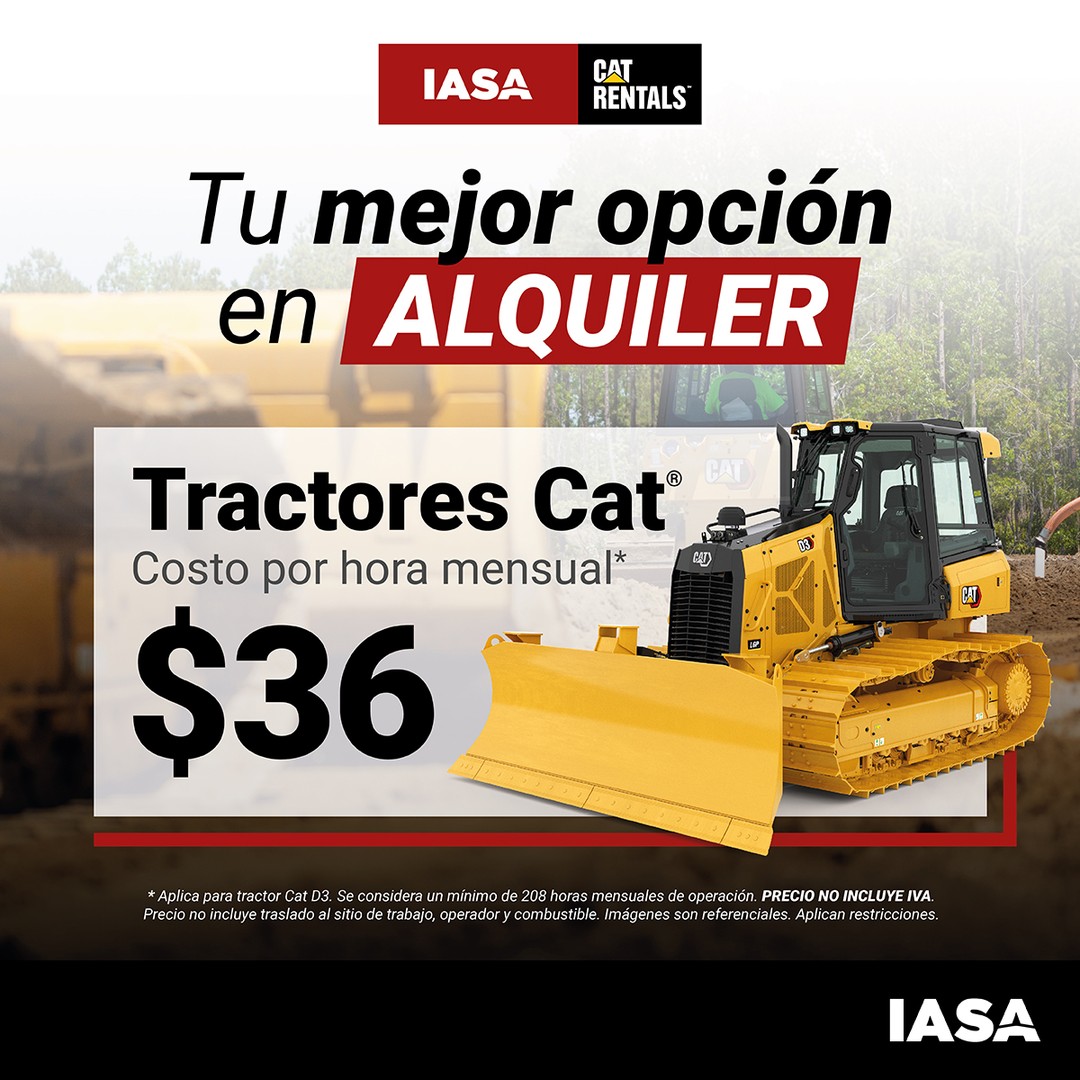 Alquiler de Tractores Cat D3: Potencia tus Proyectos