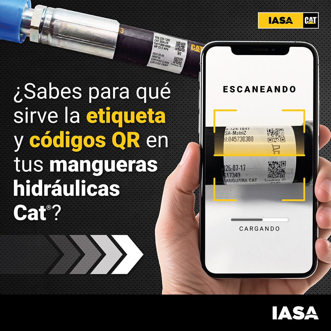 Mangueras Hidráulicas Cat: QR para Recompra y Mantenimiento