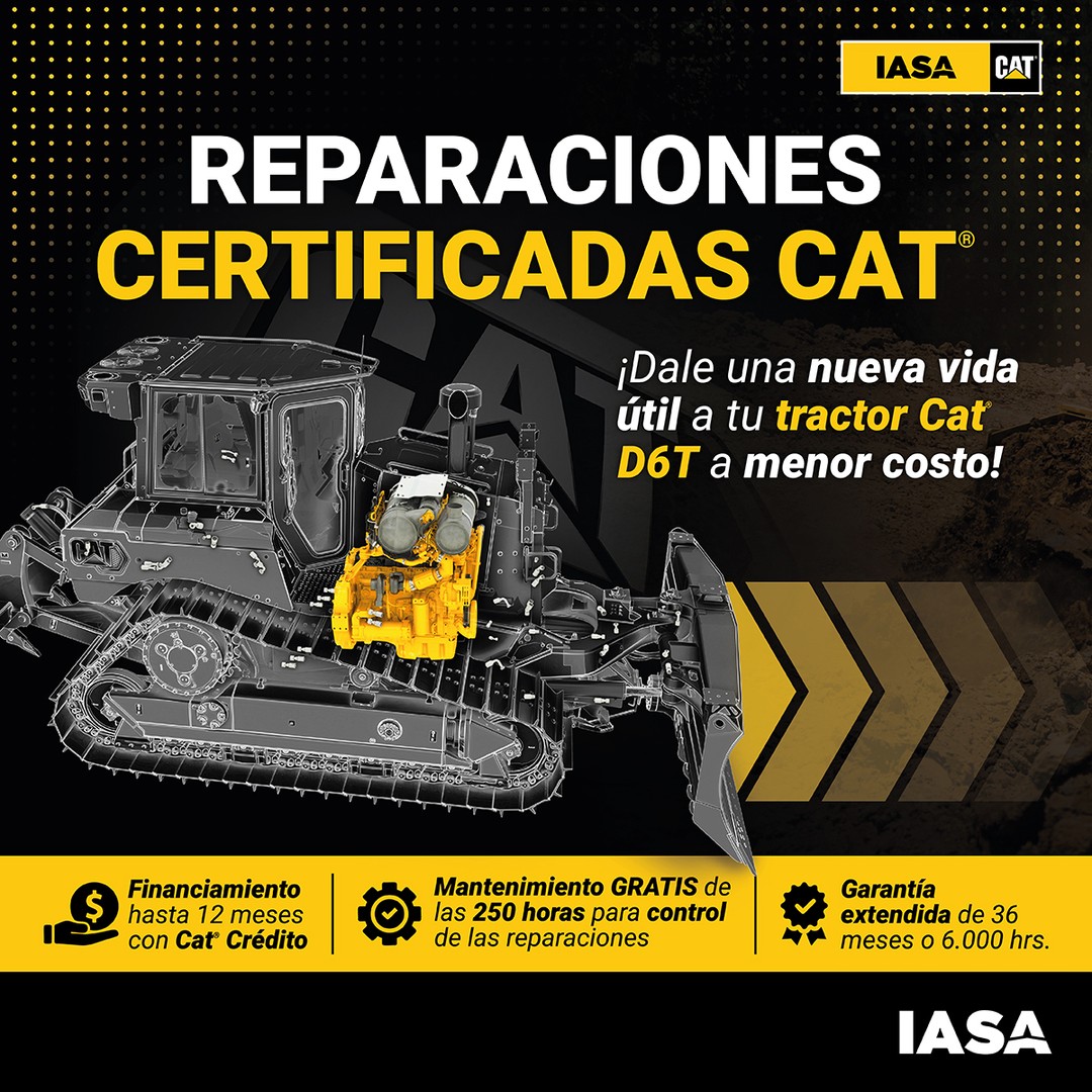 Reparaciones Certificadas CAT D6T: Dale Nueva Vida a tu Tractor