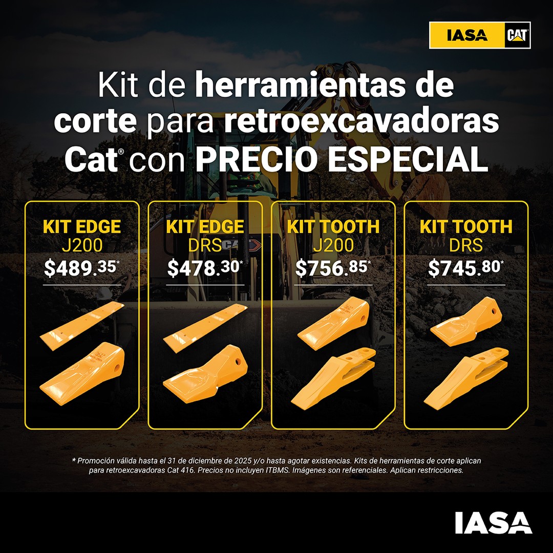 Kit Herramientas de Corte CAT para Retroexcavadoras ¡Oferta!