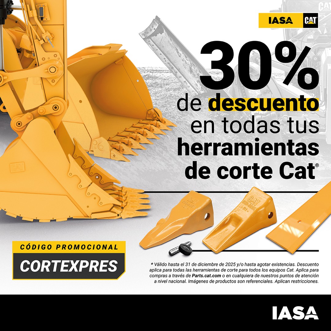 Oferta: 30% Descuento en Herramientas de Corte Cat IASA
