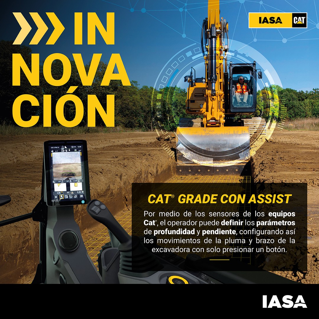 Excavadoras Cat: Tecnología Grade con Assist para Precisión