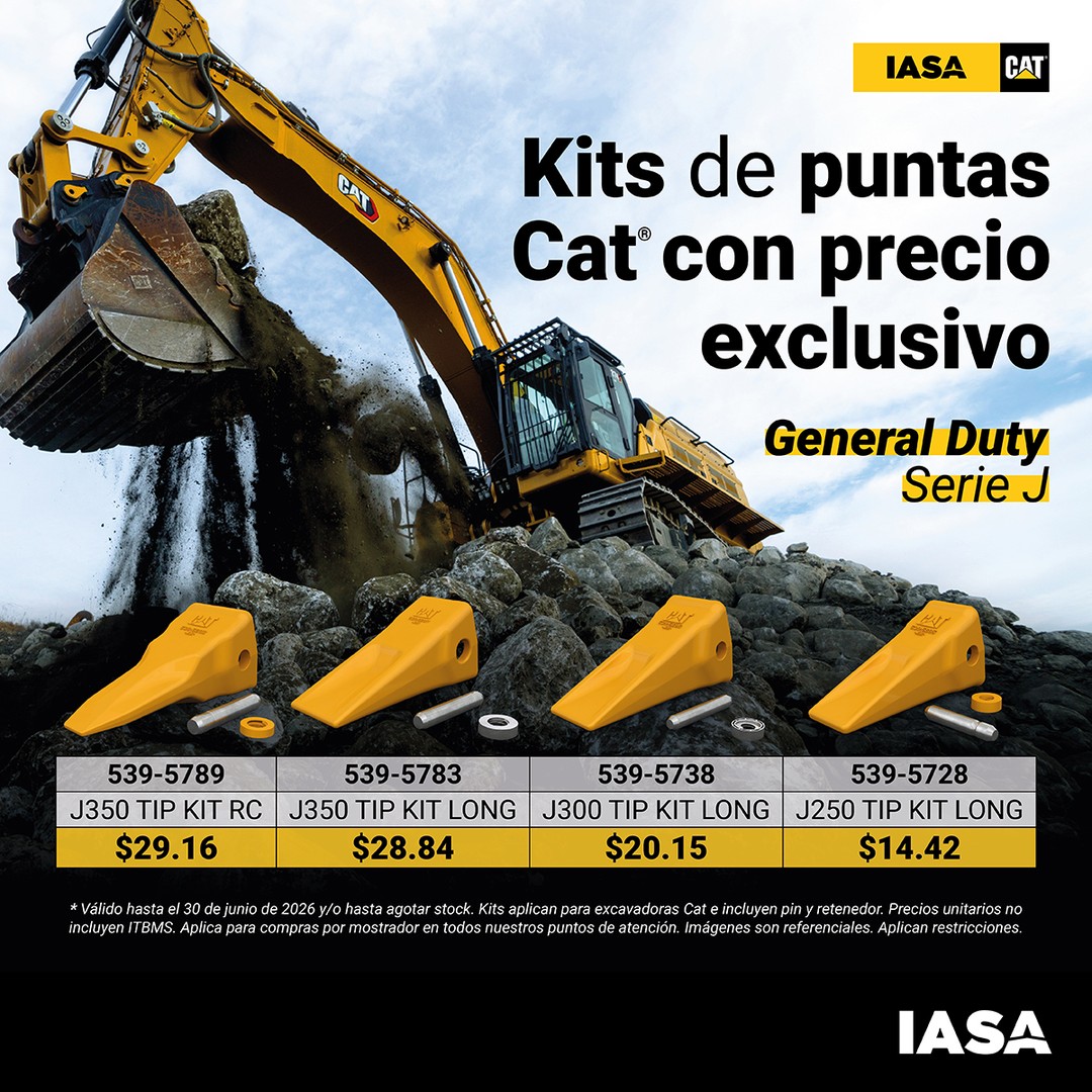 Kits Puntas de Corte Cat J-Series: Oferta Excavadoras