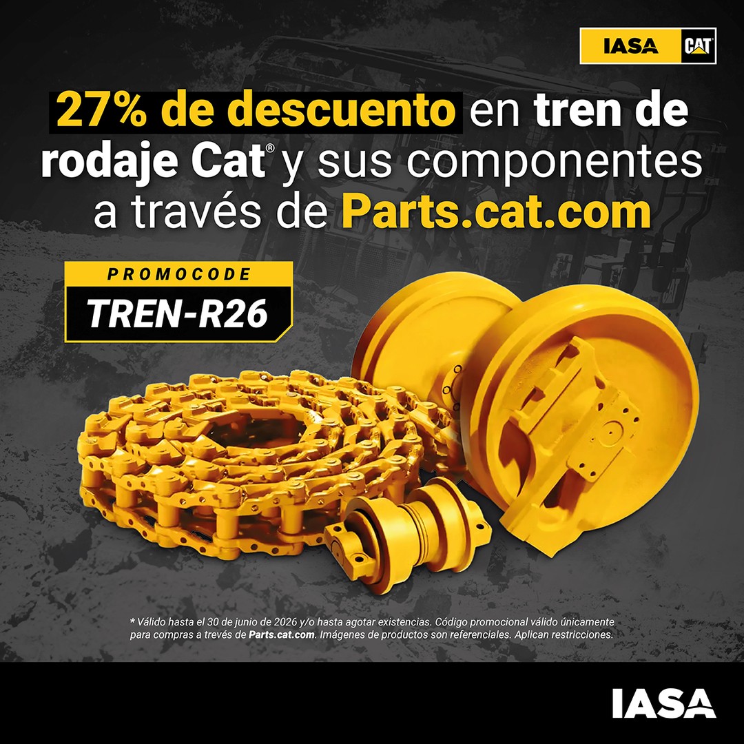 27% Descuento en Tren de Rodaje Cat y Componentes Originales