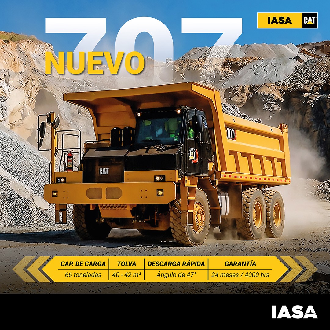 Descubre el Cat 707: Potencia y Capacidad para Minería